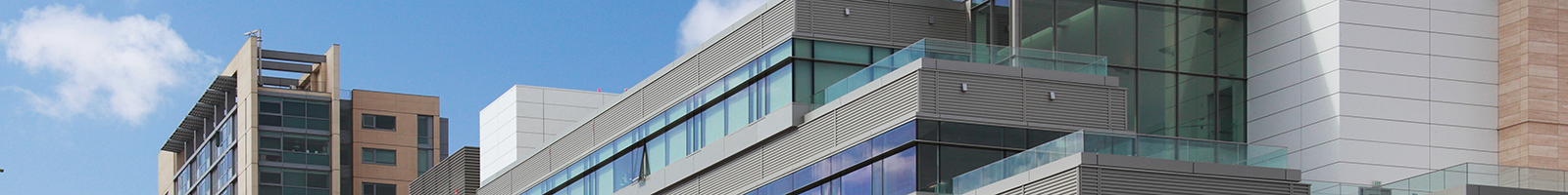 thin slice of photo of UCSF research building