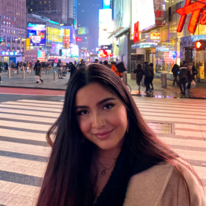 photo of Velazquez in Times Square