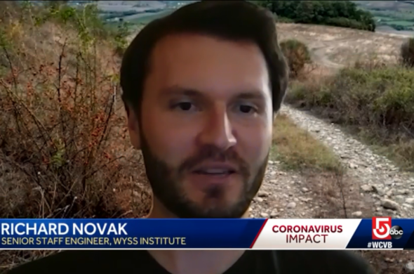 screenshot of Novak on news